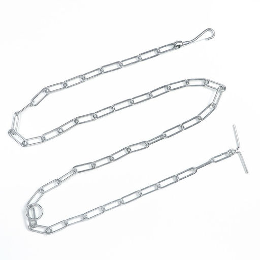 Цепь для привязи собак, сварные звенья, 1,8 м, калибр 40 мм, толщина проволки 3,6 мм - Пижон фото 2
