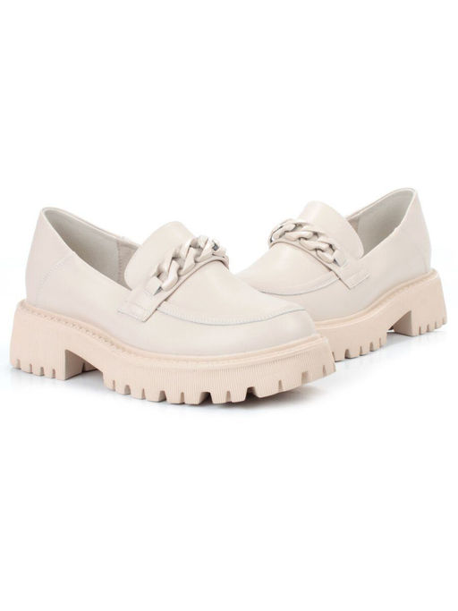 03-5926-2 BEIGE Лоферы женские (натуральная кожа) - Фабричный китай фото 13