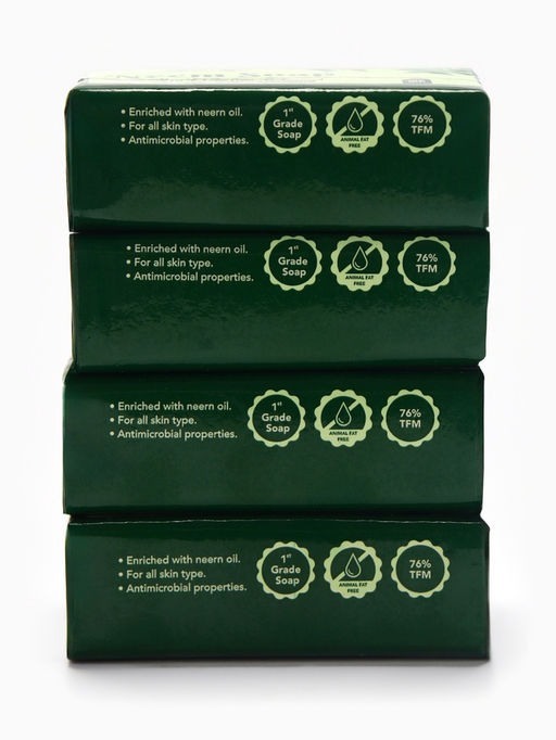 Туалетное мыло экстрактом ним, 4 шт. по 125 г