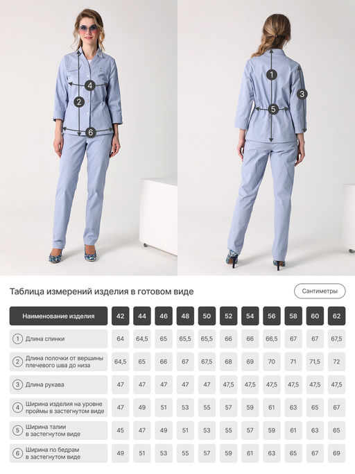 25210 Жакет голубой