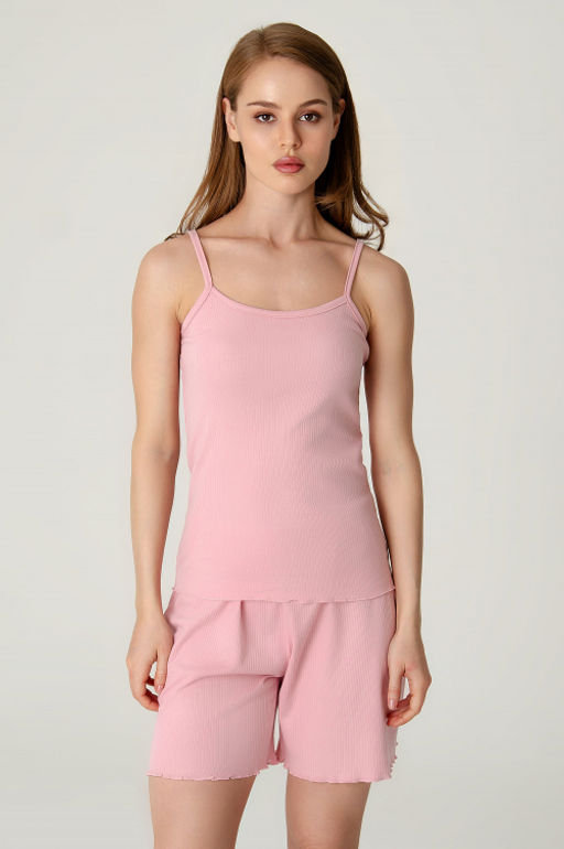 Арт.9177/2 Пижама с шортами 44-50 (4 шт) Цвет:пудра - Калинка фото 2