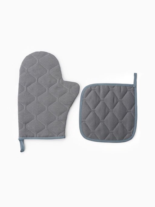 Кухонный набор «Этель» Forest animals: варежка-прихватка 20×27 см, прихватка 19×19 см