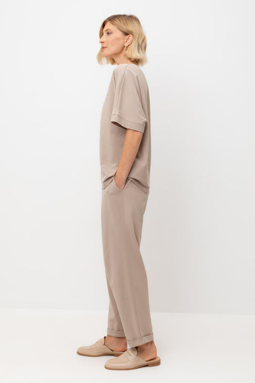 ЕВТ 4132/темно-бежевый брюки жен