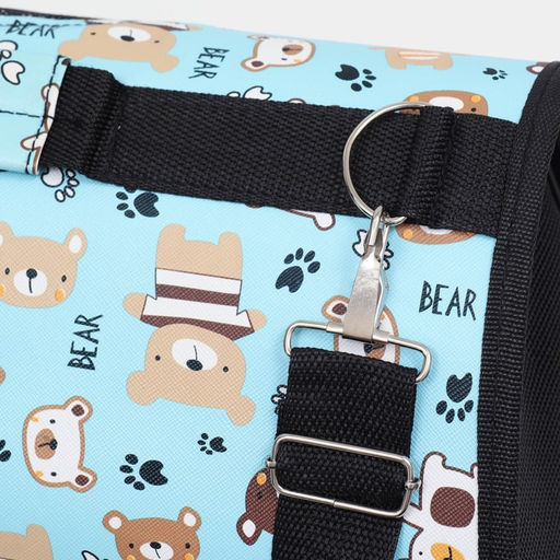 Сумка-переноска каркасная Медвежонки , размер M, 40 х 21 х 27 см - Пижон фото 5