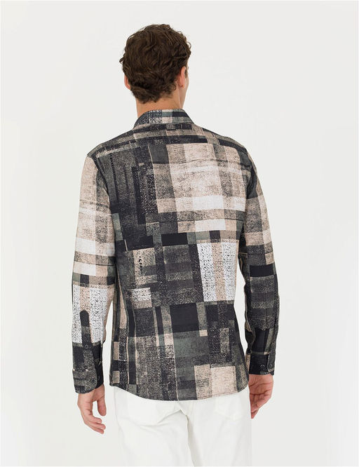 Siyah Slim Fit Uzun Kollu G_mlek - Pierre cardin фото 5