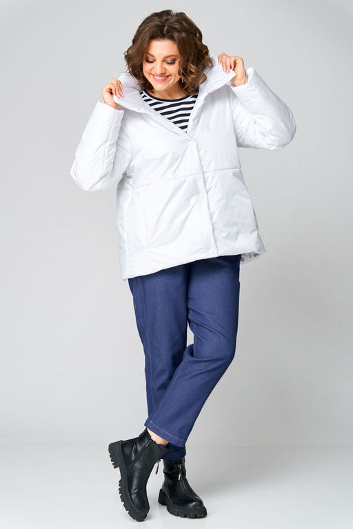 Куртка ANDINA CITY 7016-25-Р белый  фото 3