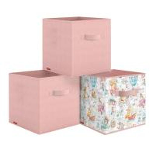 VAL LPY-BOX-2SL Короба стеллажные, без крышки, 28*28*28 см, набор 3 шт., жёлт., ЛЮБИМЧИКИ, шт - Valiant фото 6