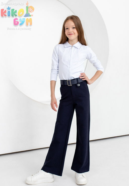 21019(22-27) Брюки школьные Палаццо - Kiko фото 2
