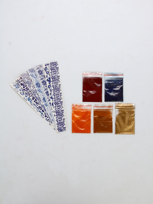 Пасхальный набор для декора яиц Гжель: краситель 4 шт., кандурин золотой, подставки 7 шт. - KONFINETTA фото 8