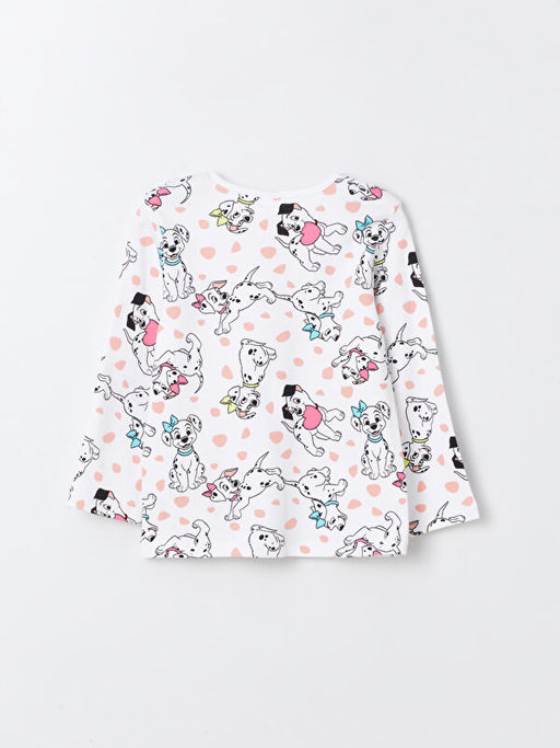 Bisiklet Yaka Uzun Kollu 101 Dalma?yal? Bask?l? K?z Bebek Pijama Tak?m? - Waikiki фото 3