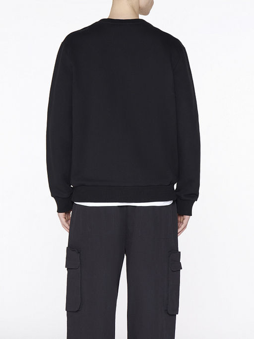 Базовый чёрный свитшот с принтом - 0not1 фото 4