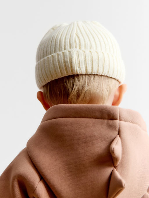 Шапка детская «Крошка Я», размер 44-46 см, молочная