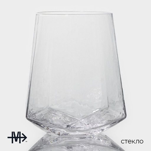 Стаканы Magistro «Дарио», 450 мл, 10×11.5 см, набор 6 шт., стекло, прозрачные