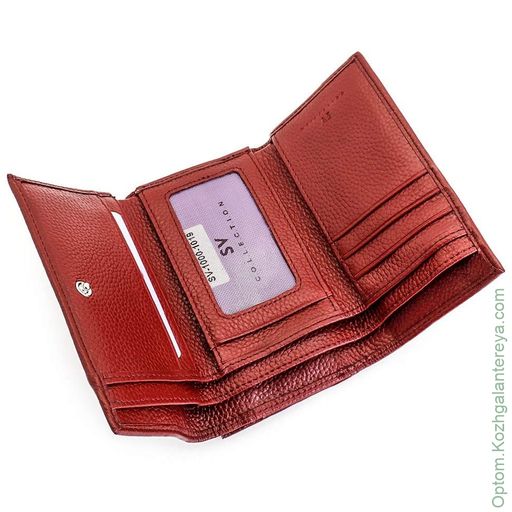 Маленький женский кожаный кошелек SV СВ 1000-1019 - Sergio valentini фото 2