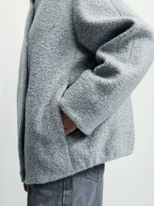 Куртка оверсайз из пальтовой ткани / Zarina  фото 9