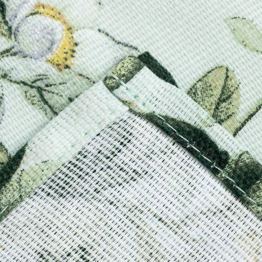 Шторы для кухни Доляна Apple flowers 146х180 см - 2 шт, подхваты - 2 шт, 100% хлопок, 164 г/м2  фото 7