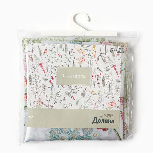Скатерть «Доляна. Летние цветы» 145×220 см