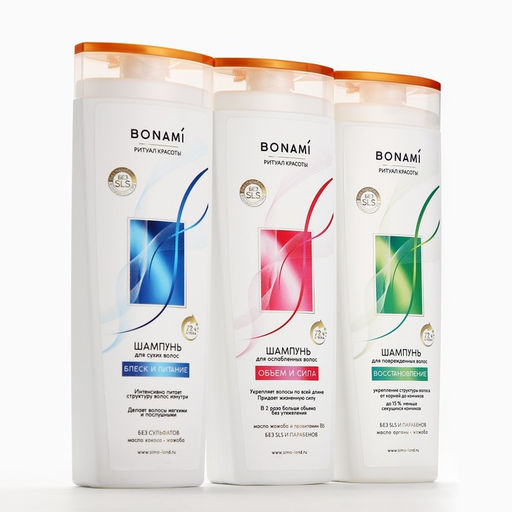 Бальзам для волос с маслом аграны и макадамии, объём и сила, 250 мл, BONAMI
