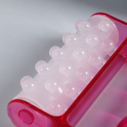 Массажёр антицеллюлитный, 9 × 8 × 3 см, цвет белый/розовый