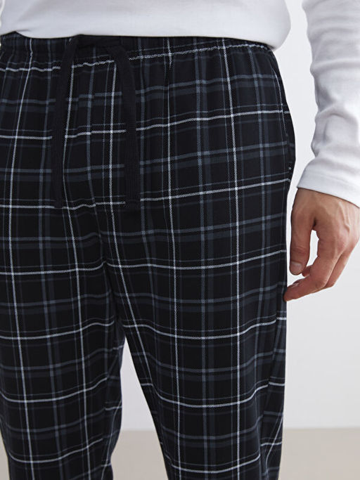 Standart Kal?p Ekose Erkek Pijama Alt