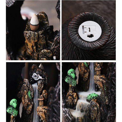 Подставка для благовоний TAKE IT EASY «Ваза», набор благовоний конусы, стелющийся дым, 29×13×12 см