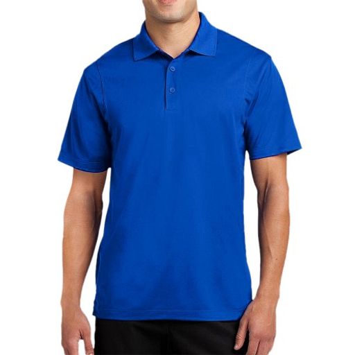 Рубашка-поло Синяя однотонная "Эконом"