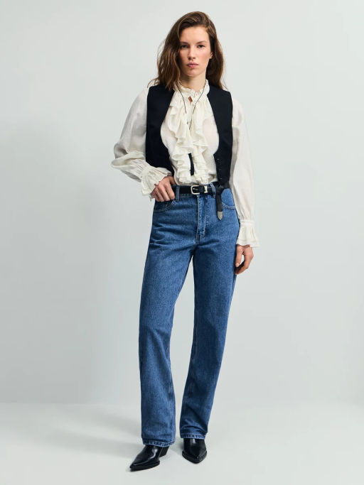 Джинсы straight с высокой посадкой / Zarina  фото 2