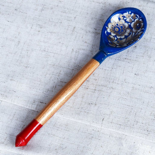 Ложка деревянная чайная Золотая кудрина / 7102 /уп 1/ - Галеонтрейд фото 4