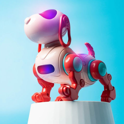 Робот-собака IQ DOG, световые и звуковые эффекты, русские песенки, работает от батареек, цвет розовый - IQ BOT фото 8