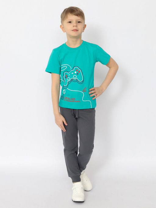 CRB wear/ HSKB 63833-37 Футболка для мальчика,зеленый/Ex.Cherubino  фото 2