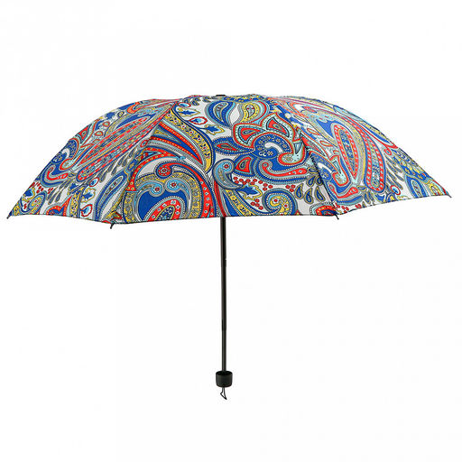 Зонт механический Марта Восточный ткань эпонж (полиэстер), 8 лучей, д/купола 96см, 3 сложения, 24см в сложенном виде, обрезиненная ручка, 275гр (Китай) - Домашняя мода фото 2