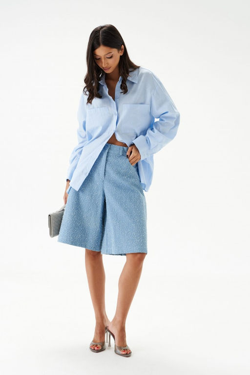 Шорты Annete А1517 джинсовые голубые  фото 3