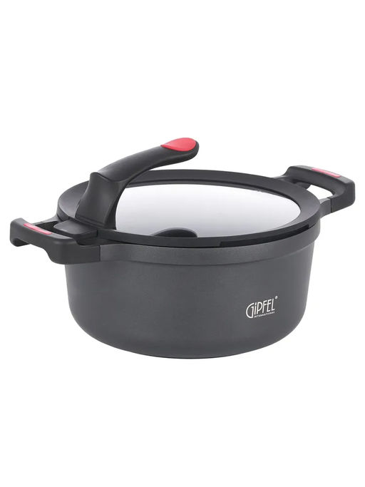 52342 GIPFEL Кастрюля GOURMET 24х11,5см /4,4л, алюминий литой, ILAG Essential, стеклянная крышка - Werner фото 10
