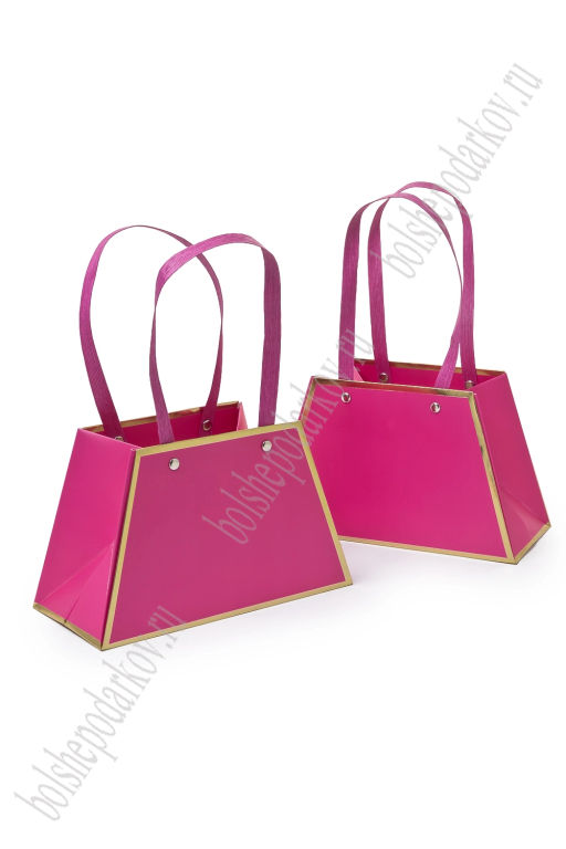 Сумка для цветов 21*13*10,4 см (10 шт) SF-7919, фукси