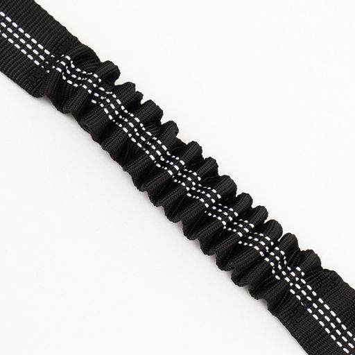 Ремень безопасности для собак, амортизирующий, 75-85 х 2,5 см, черный - Пижон фото 4