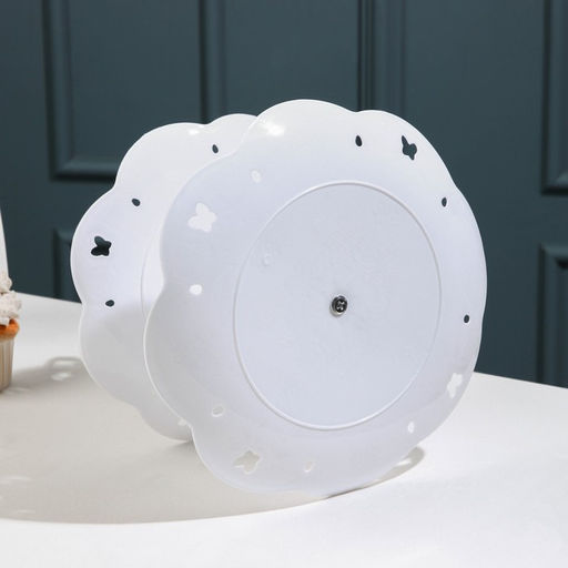 Этажерка-фруктовница круглая Вивьен, 2 яруса, d=22 см, d=26 см, цвет белый - Simaland фото 3