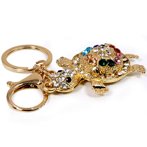Оберег брелок Черепашка со стразами символ стабильности и изобилия 13см - Сандаловый дом фото 2