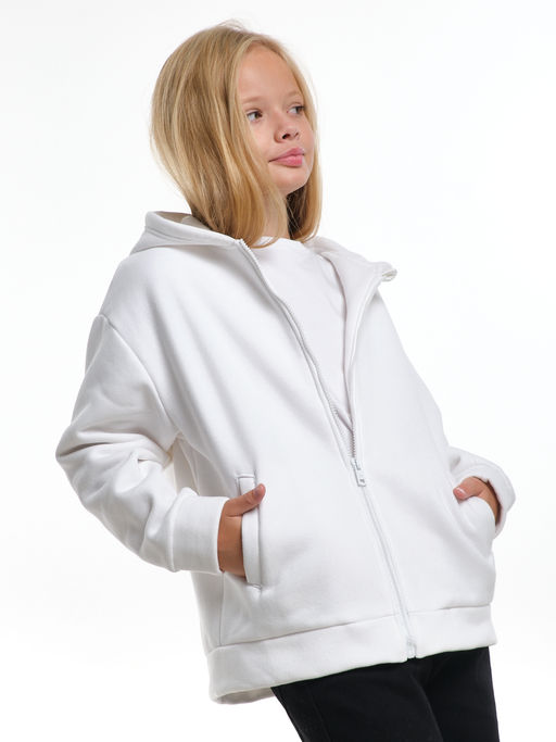 Толстовка на молнии с начесом для девочки UD 8017 касар - Mini maxi фото 7