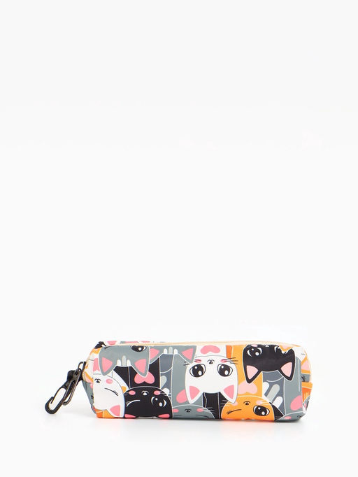 Набор: рюкзак школьный и пенал, с карманами, с принтом, размер 29?12?41 см, розовый