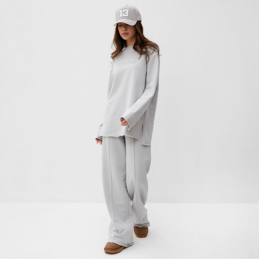 Брюки женские MIST Cozy style, серые, размер 52