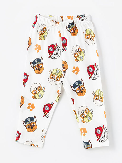 Polo Yaka Uzun Kollu Paw Patrol Bask?l? Erkek Bebek Pijama Tak?m?