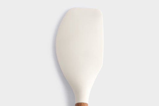 Лопатка-шпатель, 32 см, силикон/дерево, молочный, Wenge - Anna lafarg фото 5