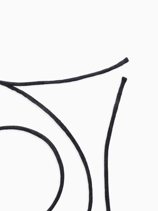 Цена за 3 шт. Шнурок для крестика, набор 3 шт. длина 100 см, диаметр 1.5 мм, нейлоновый гайтан, черный