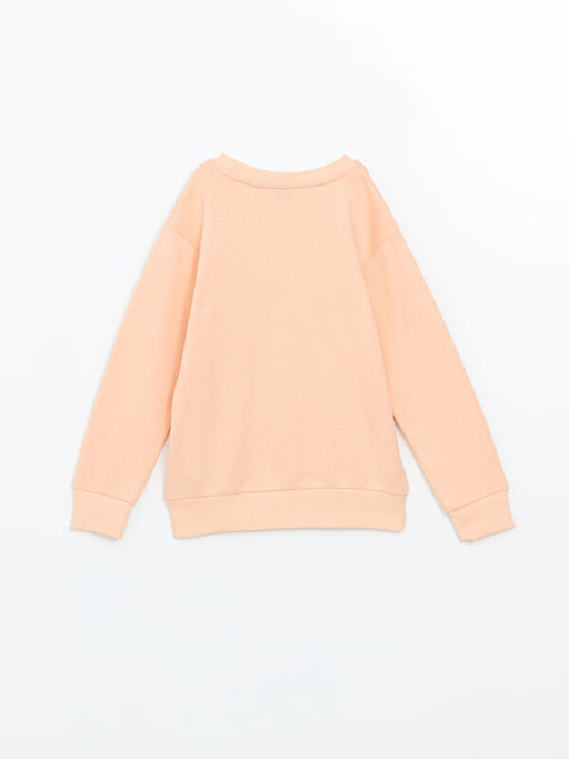 Bisiklet Yaka Bask?l? Uzun Kollu Erkek ?ocuk Sweatshirt - Waikiki фото 2