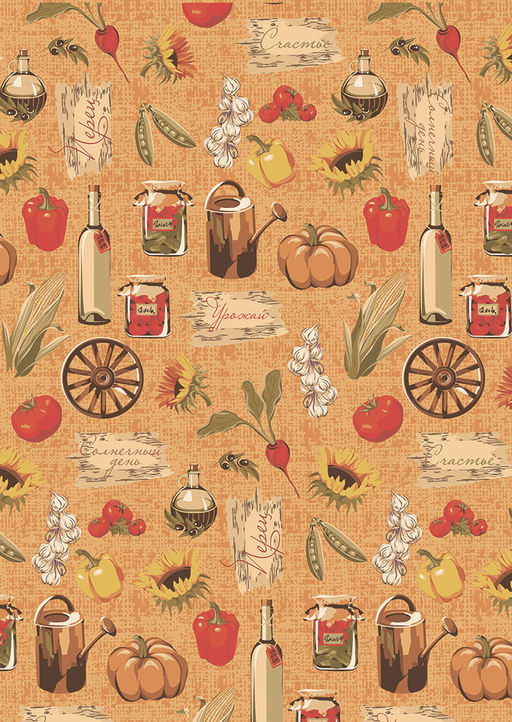 Ткань для пэчворка PEPPY УДАЧНЫЙ УРОЖАЙ ФАСОВКА 50 x 55 см 146 г/кв.м 5 100% хлопок