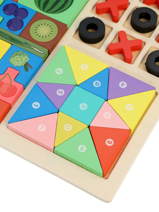 Деревянный пазл «Тетрис» 3 в 1