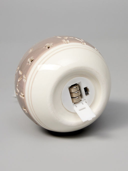 Ёлочный шар с подсветкой Олень, 108.88.8 см, 1 LED, от батареек LR443, керамика, свечение тёплое белое - Luazon lighting фото 4