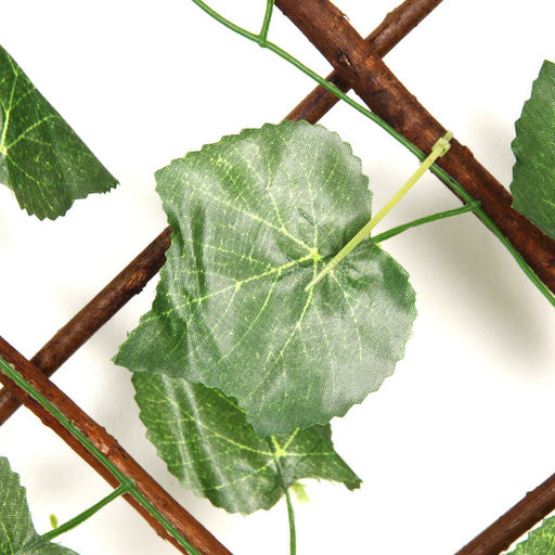 Забор декоративный "Кленовый лист" при ширине 2 м высота 0,95 м (h-1,2м в сложенном), Зеленый