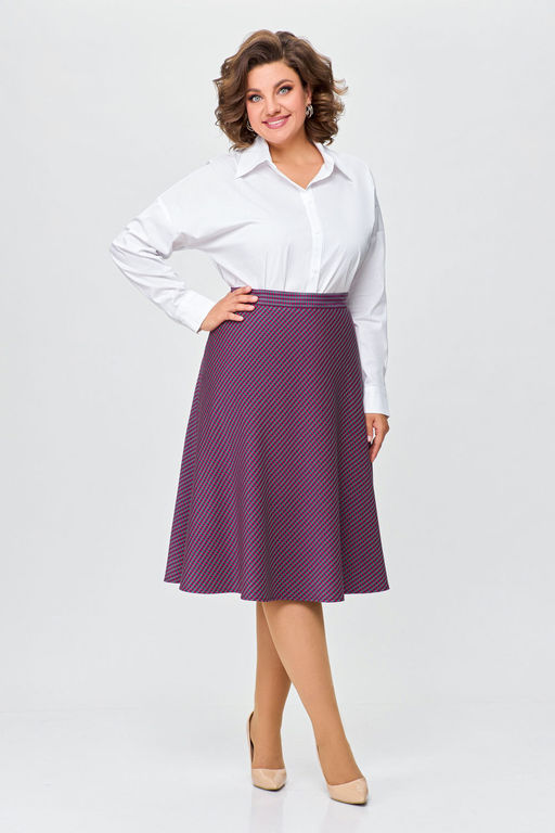 Блуза Swallow 803.2 черный+серебряный узор фото 74