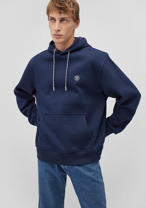 Mavi Logo Nak?sl? Kapusonlu Lacivert Sweatshirt  фото 2